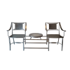 Custom - Sheet Cast All Aluminum Patio Tete-Tete Chairs with Table