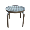 R-18Punch - 	Regal 18" Round Punched Aluminum Side Table