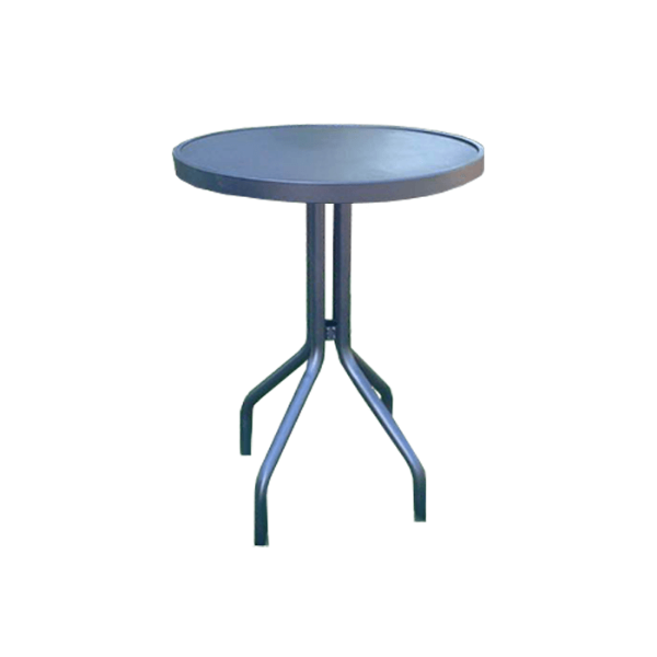 K-30PUNCH - 30” Kingfisher Round Punched Aluminum Top Patio Dining Table with Aluminum Frame