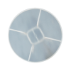 Picture of Round Side Table with Acrylic Top and Aluminum Base - 18" Diameter