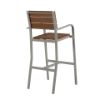 Picture of Bermuda MGP Slatted Bar Armchair with Aluminum Frame
