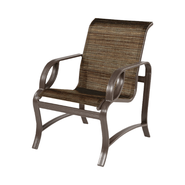 Picture of Eclipse Sling Dining Arm Chair with Aluminum Frame, 15 lbs.