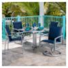 Picture of Metro Dining Sling Armchair with Aluminum Frame