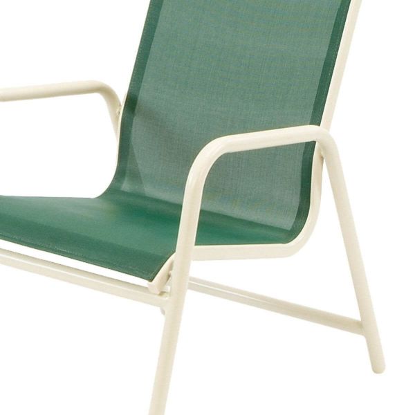 Picture of Neptune Dining Chair Fabric Sling with Stackable Aluminum Frame, 13 lbs.