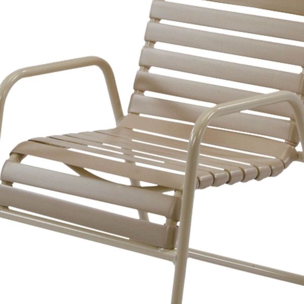 Picture of St. Maarten Dining Chair Vinyl Straps with Aluminum Frame