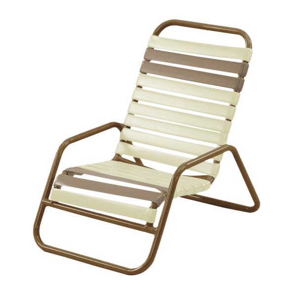 Picture of St. Maarten Sand Chair,Pool furniture with Vinyl Straps and Aluminum Frames