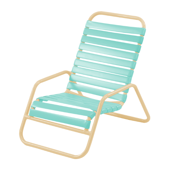 Picture of St. Maarten Sand Chair,Pool furniture with Vinyl Straps and Aluminum Frames