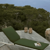 	Anthea Poolbed Sling Chaise Lounge with Stainless Steel Frame - Forest