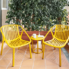 Bini Lounge Stackable Polypropylene Patio Chair - Lifestyle