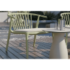 Woody Lounge Polypropylene Patio Armchair with Padded Seat - Lifestyle