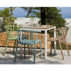 Woody Green Stackable Recycled Polypropylene Poolside Dining Armchair - Lifestyle