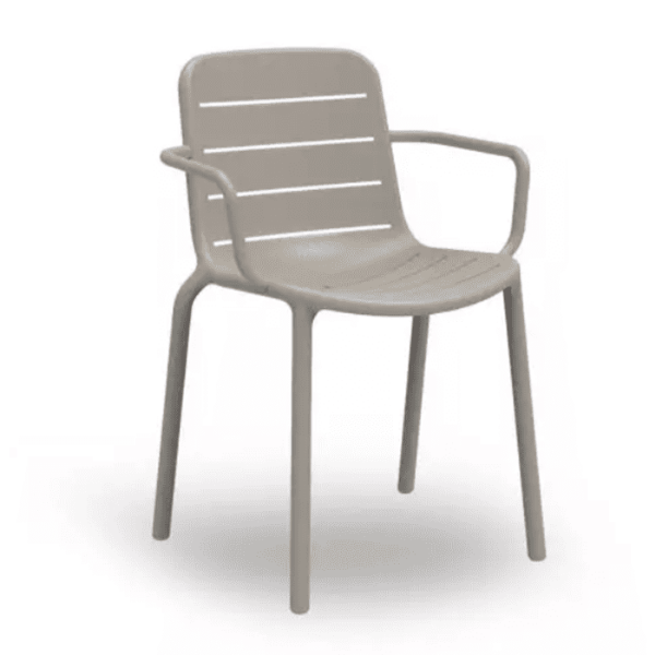 Gina Polypropylene Patio Dining Chair - Sand