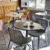Ikona Stackable Polypropylene Patio Cafe Armchair