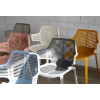 Ikona Stackable Polypropylene Patio Cafe Armchair - Lifestyle