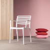 Lama Polypropylene Poolside Patio Dining Armchair - Lifestyle