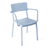 Lisboa Polypropylene Patio Dining Chair - Retro Blue