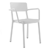 Lisboa Polypropylene Patio Dining Chair - White