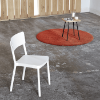 Lisboa Stackable Polypropylene Patio Cafe Chair - Lifestyle