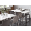 Netkat Stackable Polypropylene Patio Armless Cafe Chair -Lifestyle3