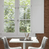 Netkat Stackable Polypropylene Patio Armless Cafe Chair -Lifestyle5