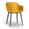 Shape Click Polypropylene Poolside Dining Chair - Tuscan / White