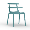 Tokyo Stackable Polypropylene Patio Dining Chair - Turquoise