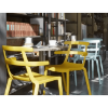 Tokyo Stackable Polypropylene Patio Dining Chair - Lifestyle