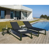 	Barcino Sun Sling Chaise Lounger with Anodized Aluminum Frame - Lifestyle