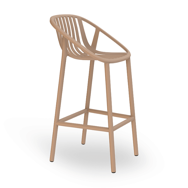 Bini High Polypropylene Barchair - Sand
