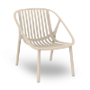 Bini Lounge Stackable Polypropylene Patio Chair - Ivory