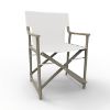 Boss Folding Sling Dining Chair with Polypropylene Frame - Sand on White
