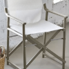 Boss Folding Sling Dining Chair with Polypropylene Frame - Lifestyle White on Chocolate