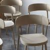 	Casino Stackable Polypropylene Poolside Patio Armless Dining Chair - Sand Lifestyle