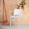 	Fiona Stackable Polypropylene Poolside Patio Armless Dining Chair -  Lifestyle