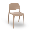	Smart Stackable Polypropylene Patio Cafe Chair - Sand