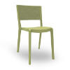 Spot Stackable Polypropylene Patio Cafe Chair - Olive Green