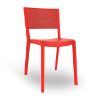 Spot Stackable Polypropylene Patio Cafe Chair - Red