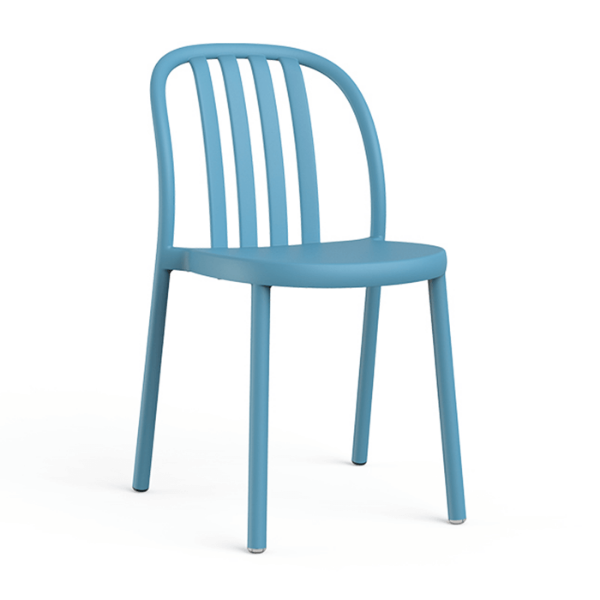 Sue Stackable Polypropylene Patio Cafe Chair - Retro Blue