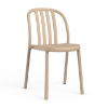 Sue Stackable Polypropylene Patio Cafe Chair - Sand