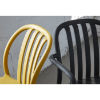 Sue Stackable Polypropylene Patio Cafe Chair - Detail