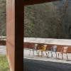 Sue Stackable Polypropylene Patio Cafe Armchair - Lifestyle