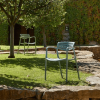 Toledo Air Green Stackable Polypropylene Poolside Patio Dining Chair  - Lifestyle1