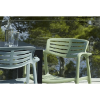Toledo Air Green Stackable Polypropylene Poolside Patio Dining Chair  - Detail