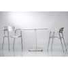 Toledo All Aluminum Patio Cafe Arm Chair - Lifestyle