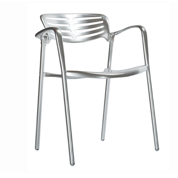 Toledo All Aluminum Patio Cafe Arm Chair