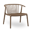 	Woody Lounge Stackable Polypropylene Patio Armchair - Chocolate