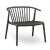 	Woody Lounge Stackable Polypropylene Patio Armchair - Black