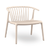 	Woody Lounge Stackable Polypropylene Patio Armchair - Ivory