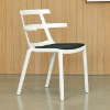 Tokyo Polypropylene Patio Dining Chair with Padded Seat - Lifestyle