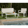 Barcino Deep Cushion Chair with Aluminum Frame and Polyester Cushion - Lifestyle